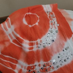 Short sleeve sweater